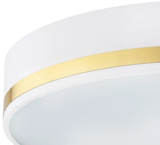 Plafonieră AMORE 3xE27/15W/230V diametru 45 cm albă/aurie Argon 6138