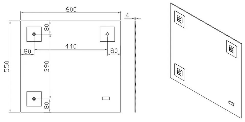 Oglindă de perete Ginger 60