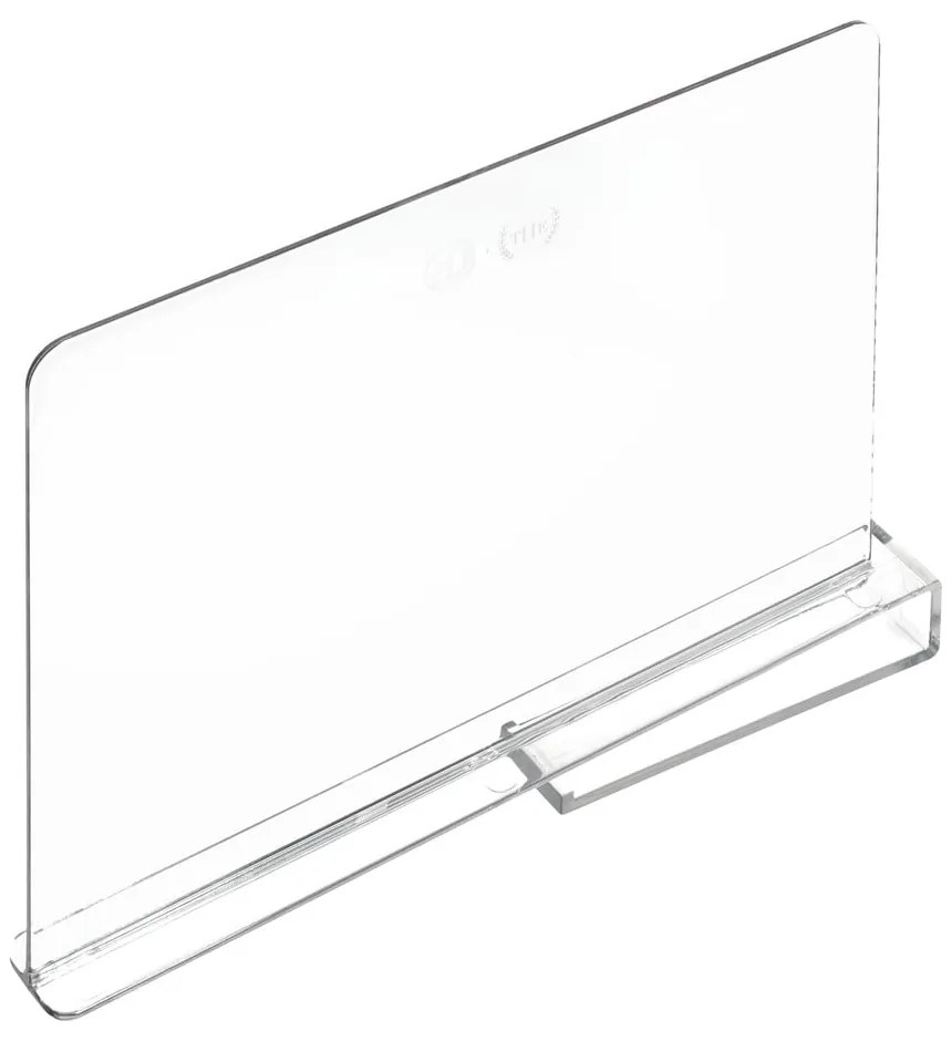 Placă transparentă separatoare raft iDesign The Home Edit, lungime 30,9 cm