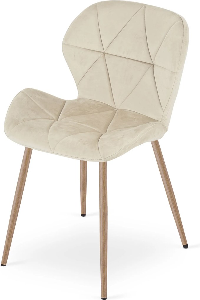 Scaun de masa MANGO VELVET, bej deschis