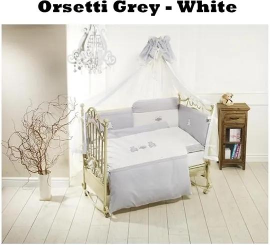Lenjerie de pat Feretti Sestetto Long Orsetti Grey/White