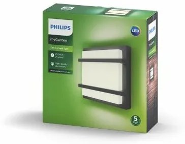 Lampă de perete cu LED Philips 17394/93/P3 pentruexterior Petronia 19 cm, antracit