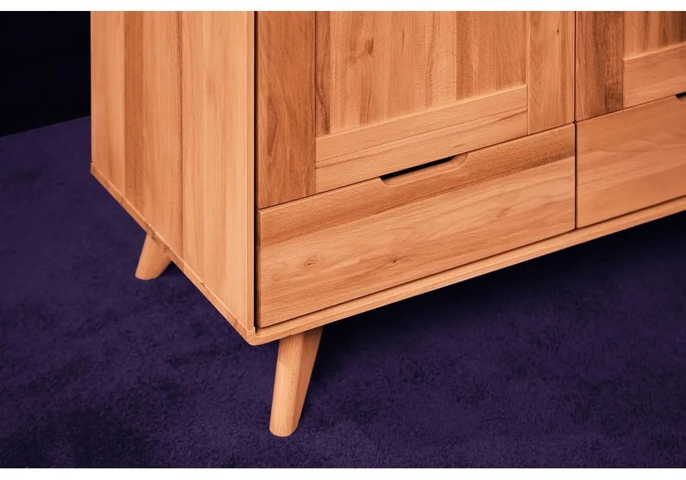 Dulap din lemn de fag 90x180 cm Greg - The Beds