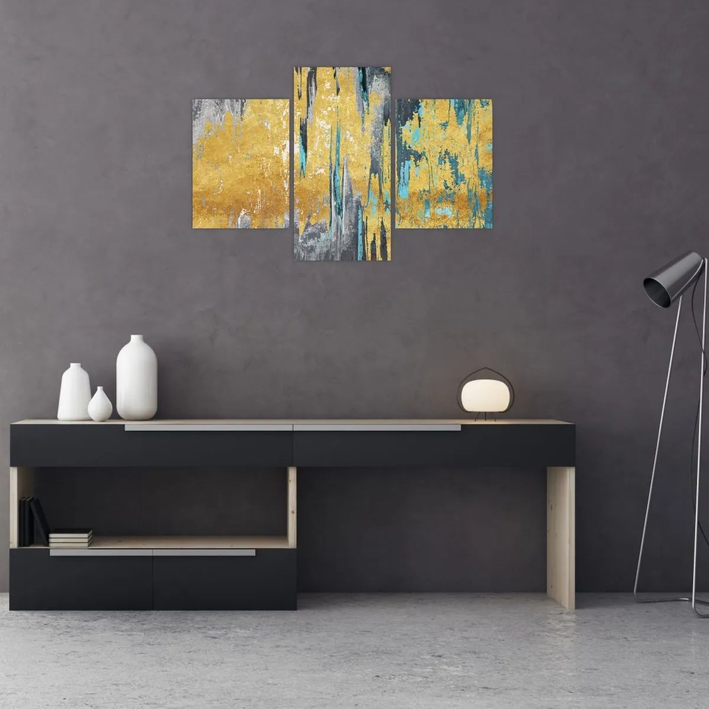 Tablou - Design auriu (90x60 cm)