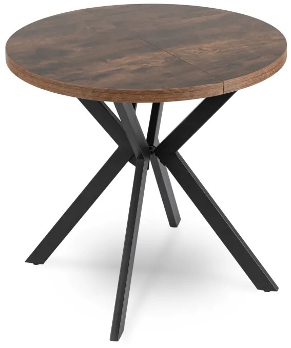 JAKS Masa rotundă extensibilă 80 - 160 cm stejar rustic Dorian