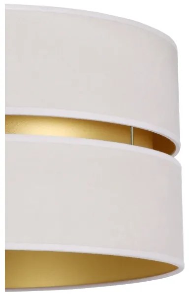 Lustră pe cablu Duolla DUO 1xE27/15W/230V d. 40 cm crem/auriu