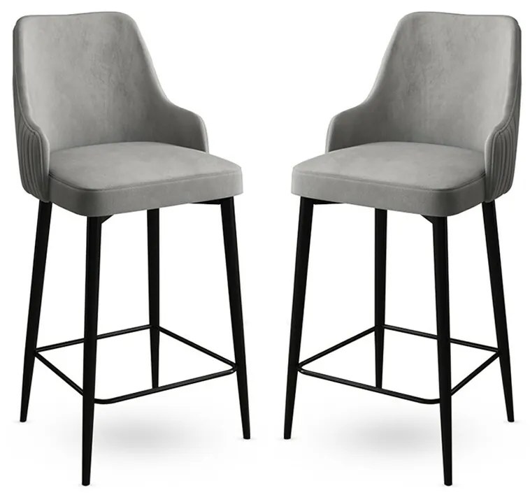 Set de scaune de bar Enox Grey, 2 buc.