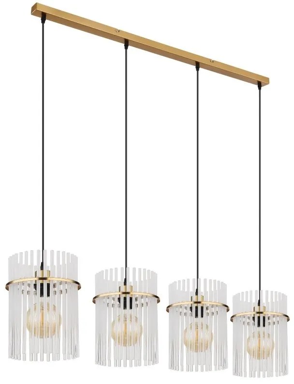 Lustra moderna cu 4 pendule GORLEY auriu