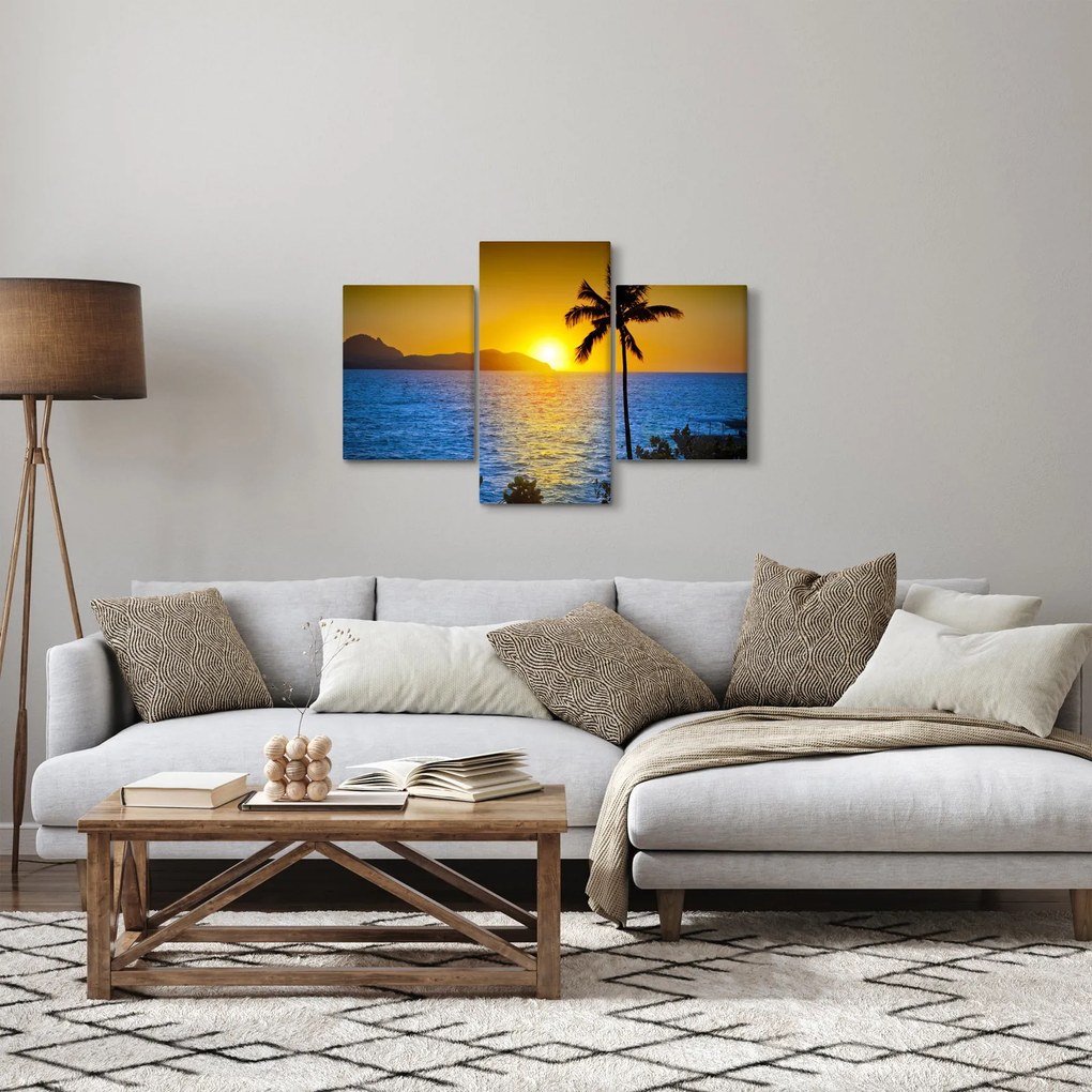 Tablou - Apus de soare deasupra mării (90x60 cm)