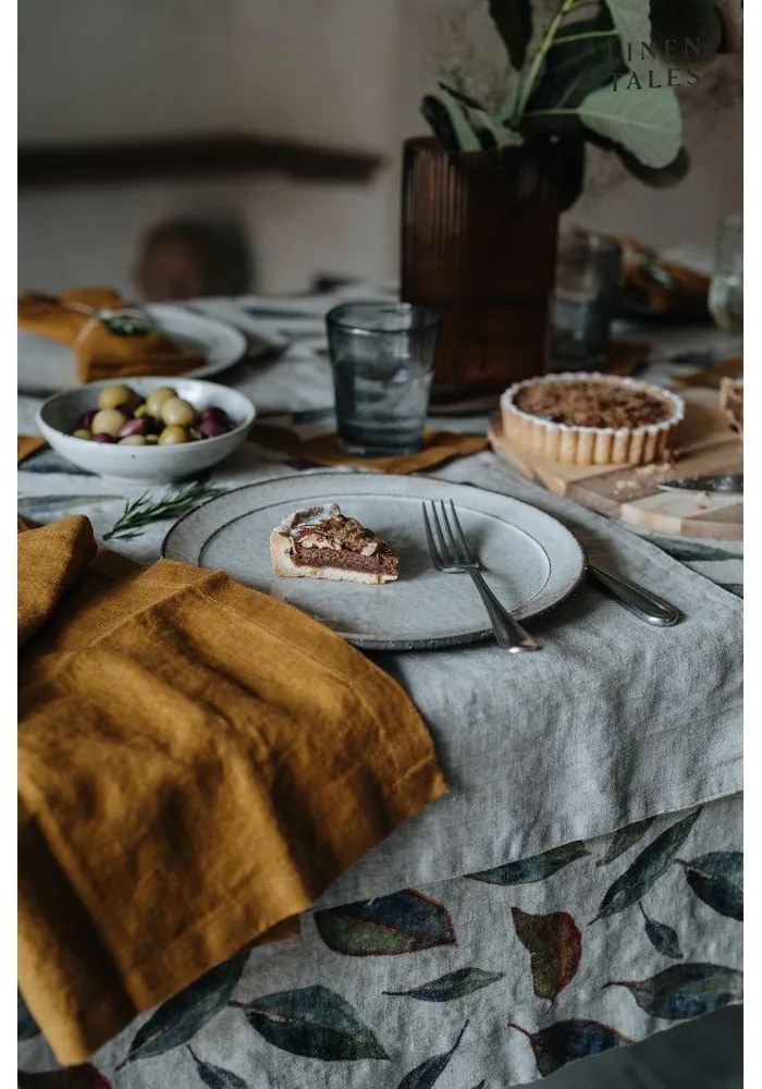 Suport din in pentru farfurie Linen Tales, 35 x 45 cm, bej