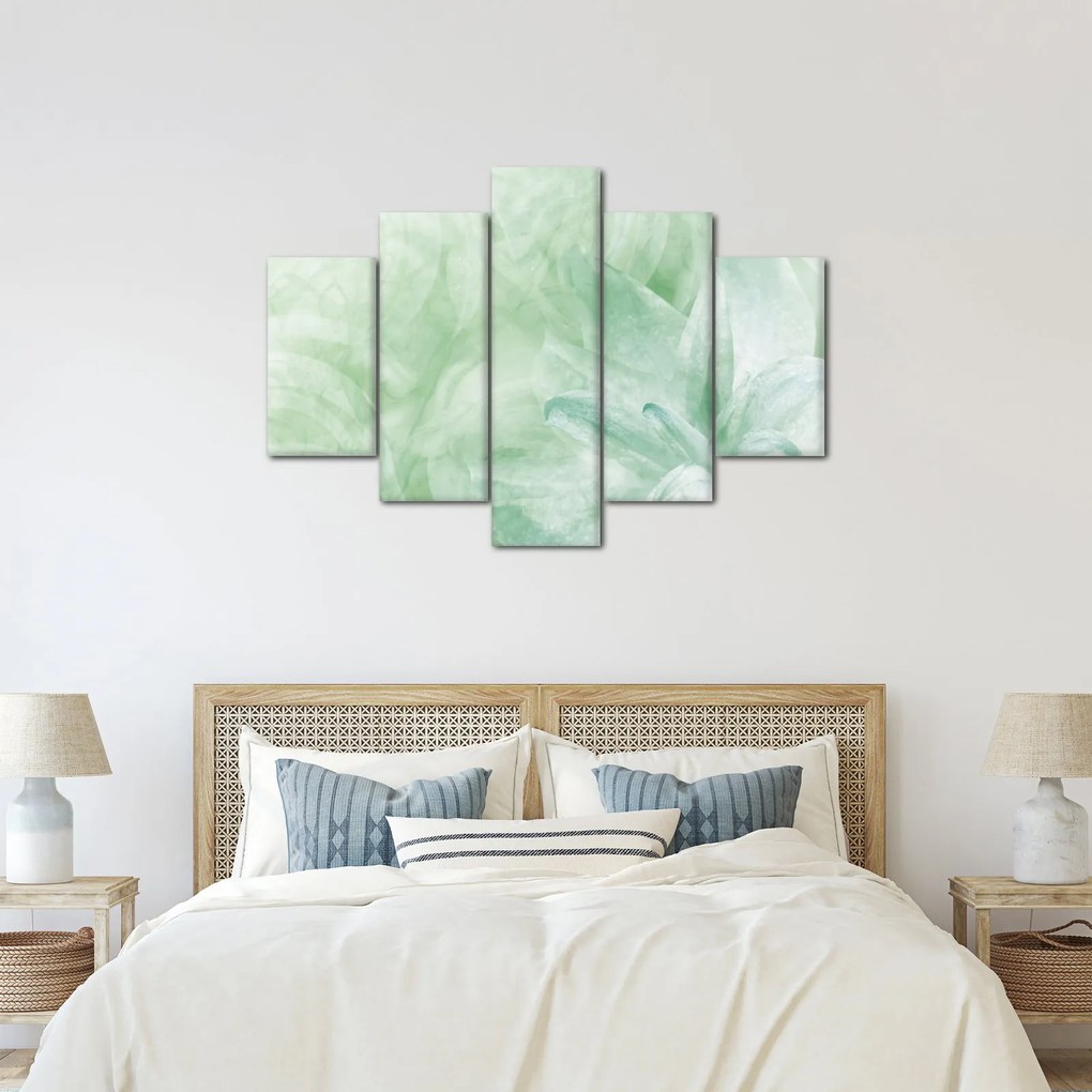 Tablou - Floare verde (150x105 cm)