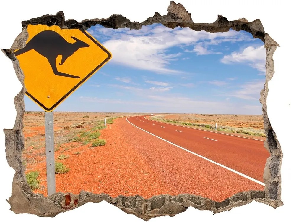 Autocolant autoadeziv gaură Drumul în australia