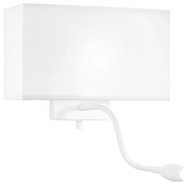 Lampă LED flexibilă de perete Ideal Lux HOTEL 1xE27/60W/230V + LED/1,5W alb