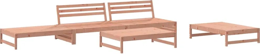 vidaXL Set mobilier relaxare de grădină, 5 piese, lemn masiv douglas