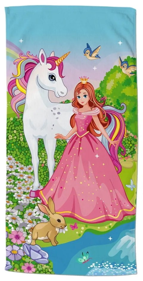 Prosop de plajă din catifea pentru copii 75x150 cm Fairytale – Good Morning