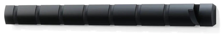 Cuier de perete negru din lemn masiv de frasin Flip – Umbra