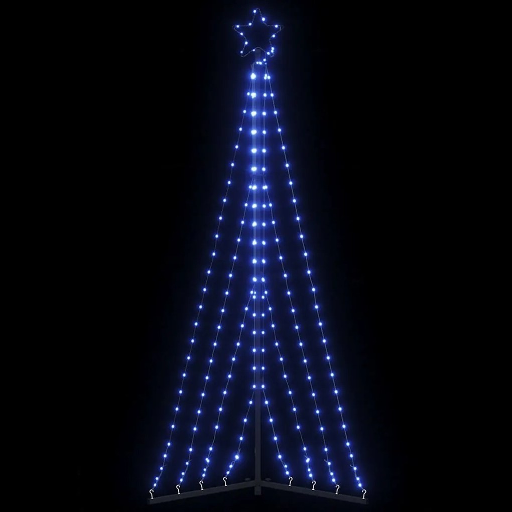 vidaXL Pom de Crăciun LED 339 LED-uri Albastru 187 cm