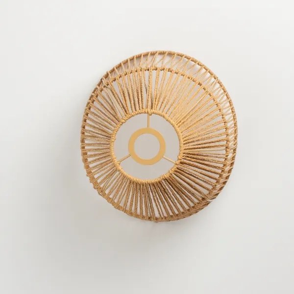 Brilagi - Lustru LED aplicat CERIA BOHO 1xE27/40W/230V Ø 30 cm maro/stejar