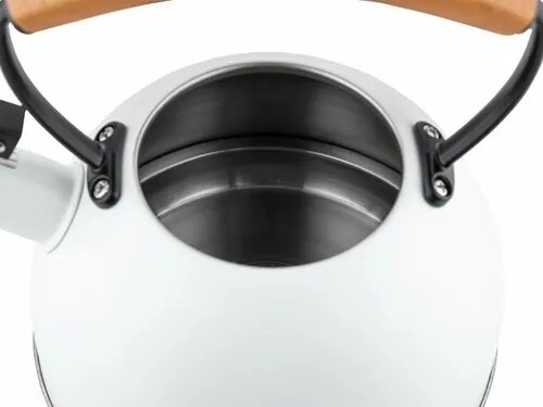 Ceainic din inox Florina Natura Line 2,3 l, alb