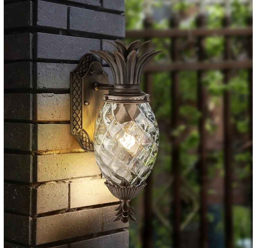 Corp de iluminat de exterior Hinkley HK-PLANTATION-S-BU PLANTATION 1xE27/40W/230V IP44 bronz