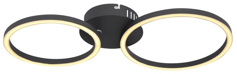 Plafoniera LED moderna design circular KENDY 24W negru