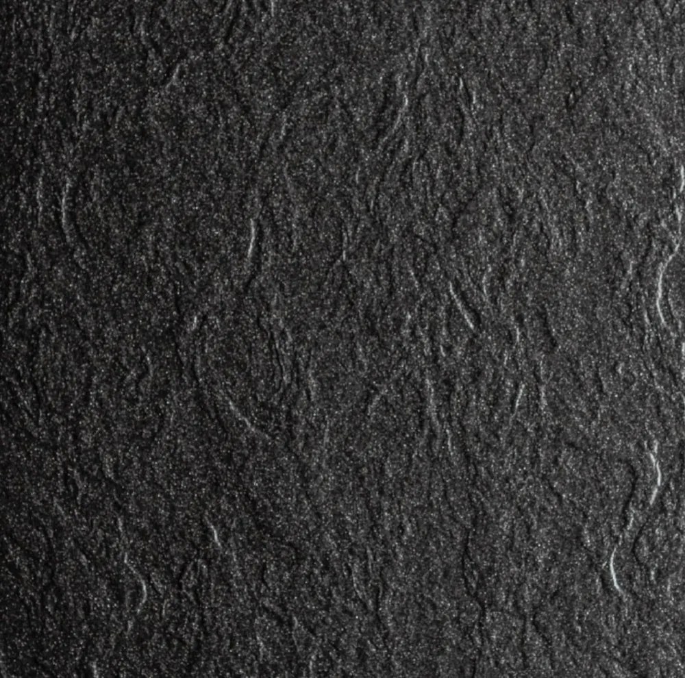 Cădiță de duș acrilică neagră pătrată Prato 90