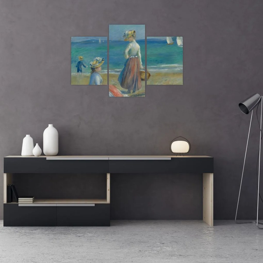 Tablou - Auguste Renoir, Figures on the Beach, reproducere (90x60 cm)