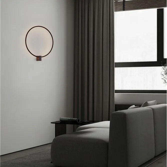 Aplica de perete circulara LED CCT CERCIO 50cm negru