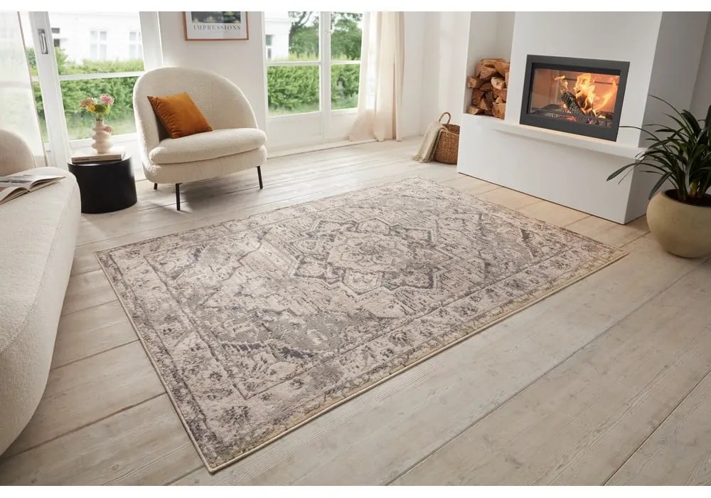 Covor grej 240x340 cm Terrain Designer Sand – Hanse Home