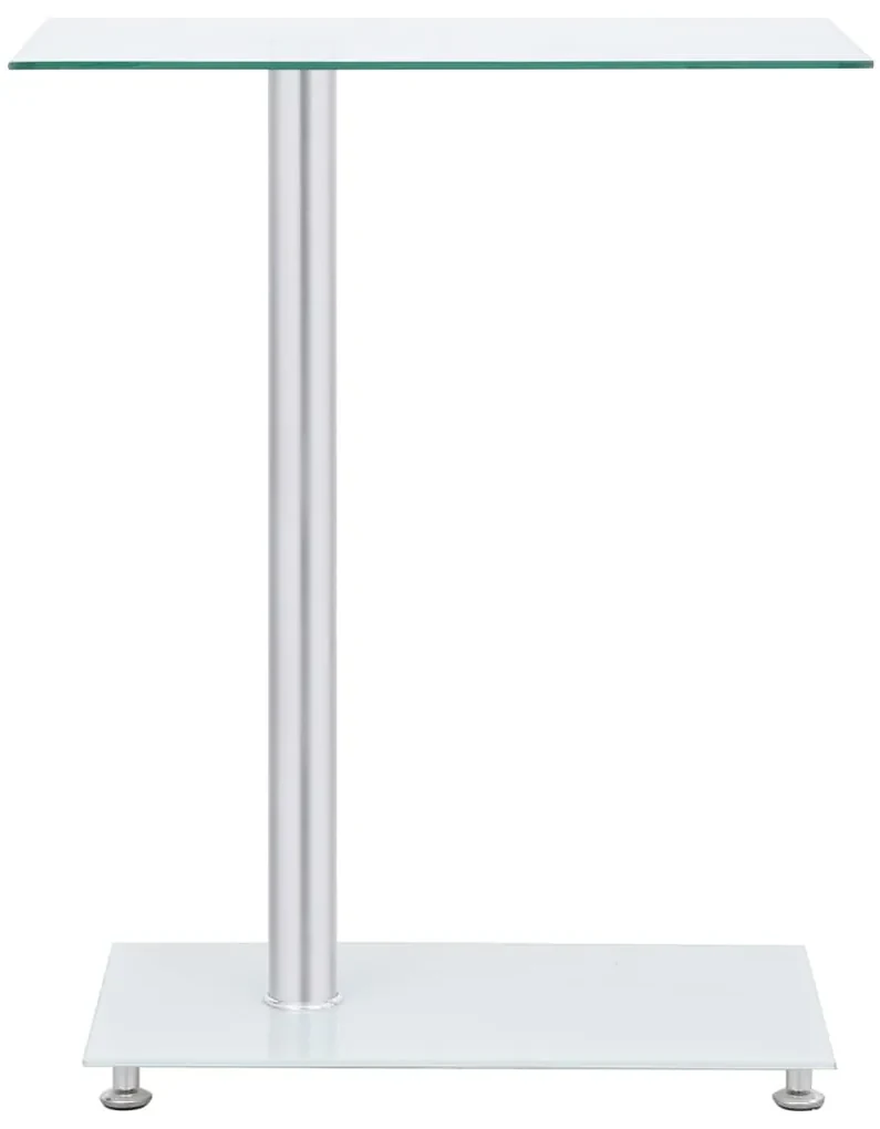 249535 vidaXL Masă laterală formă U transparent 45x30x58 cm sticlă securizată