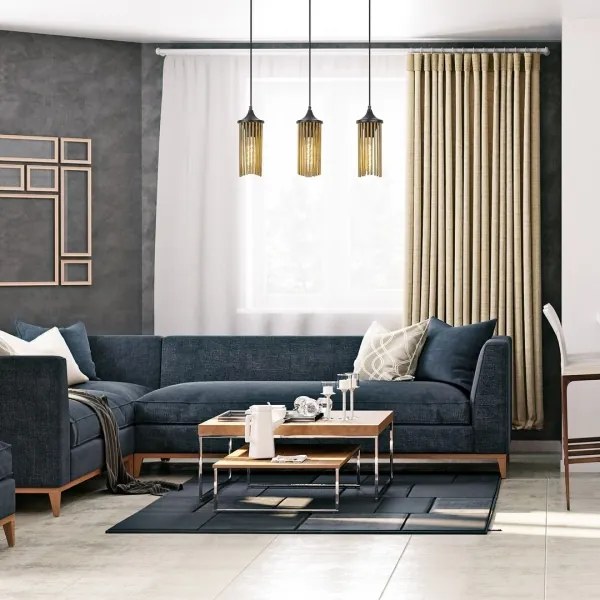 Lustră pe cablu ROXAS 3xE27/40W/230V Rabalux 72153