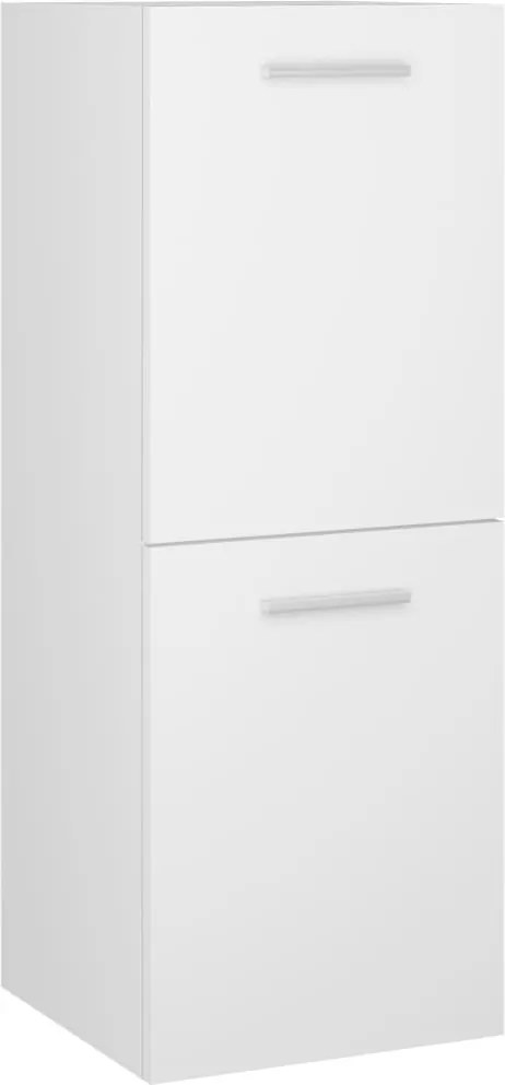 vidaXL Dulap de baie, alb, 30x30x80 cm, lemn prelucrat