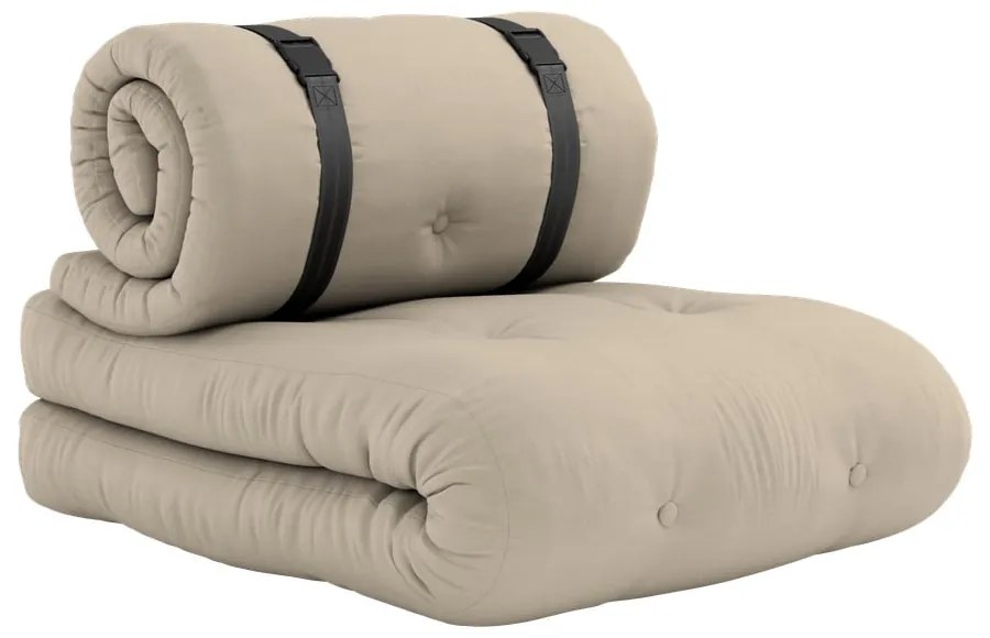 Fotoliu extensibil adecvat pentru exterior Karup Design Design OUT™ Buckle Up Beige, bej