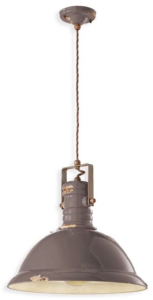 Lustra design retro realizata manual din ceramica INDUSTRIAL