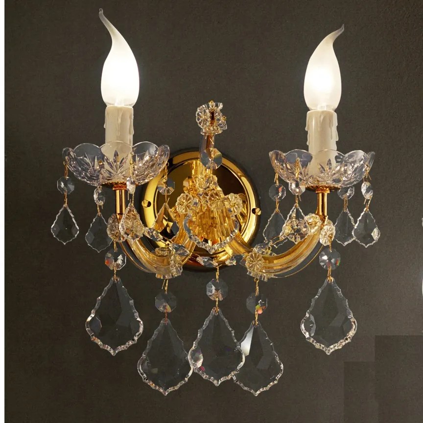 Aplica cu 2 brate design LUX Cristal Asfour MARIA THERESA