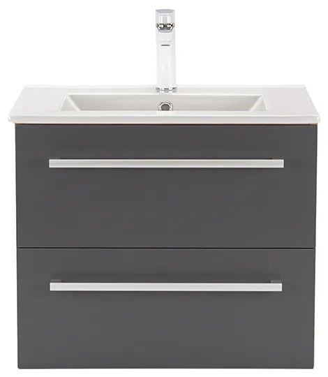 Dulap inferior Vario Clam 60 cu lavoar stejar-antracit