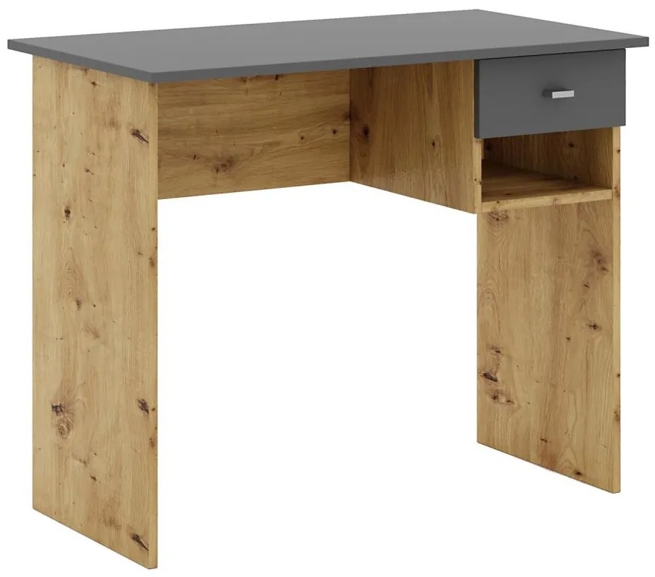 Birou RICO, stejar artisan/gri