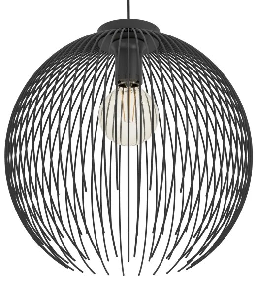 Lustră pe cablu Eglo 901002 VENEZUELA 1xE27/40W/230V negru