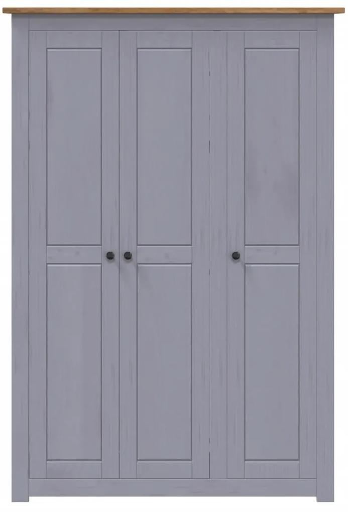 Sifonier cu 3 usi, gri, 118 x 50 x 171,5 cm, pin gama Panama Gri, 118 x 50 x 171.5 cm, 1