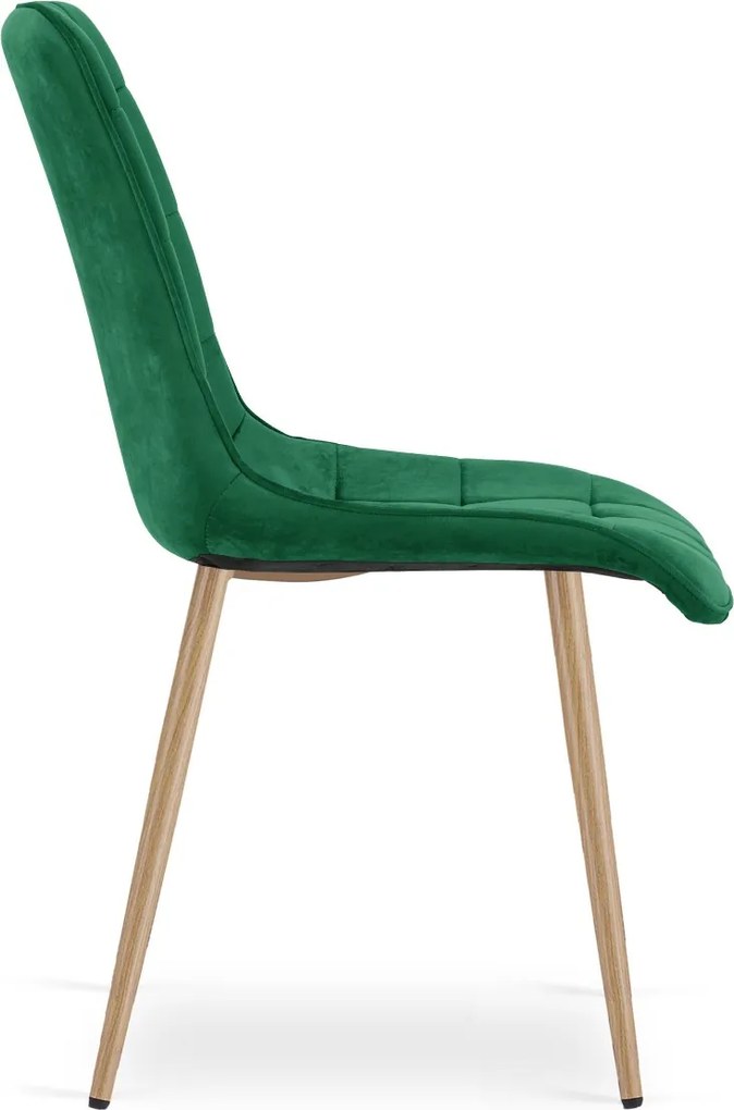Scaun de masa SPLIT VELVET, verde