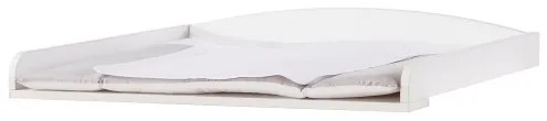 Masa de infasat din pal transformabila in etajera, pentru bebe Baby Cotton Alb, l82xA74xH13 cm