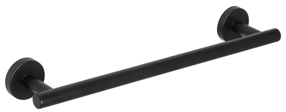 Suport de perete din inox pentru prosoape Wenko Bosio Matte, negru
