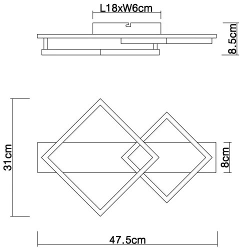 Plafonieră LED BEATRIX LED/18W/230V Globo 67294D1