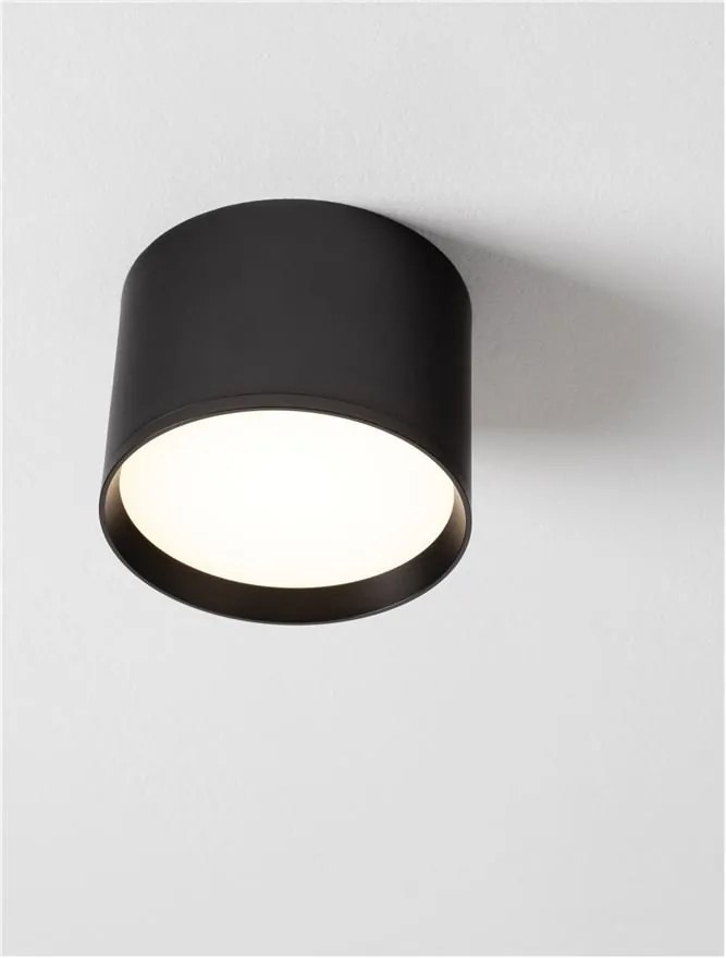 Spot aplicat, Plafoniera LED Ziaza negru, 12cm