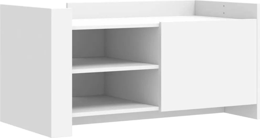 vidaXL Măsuță de cafea, alb, 100x50x50 cm, lemn prelucrat