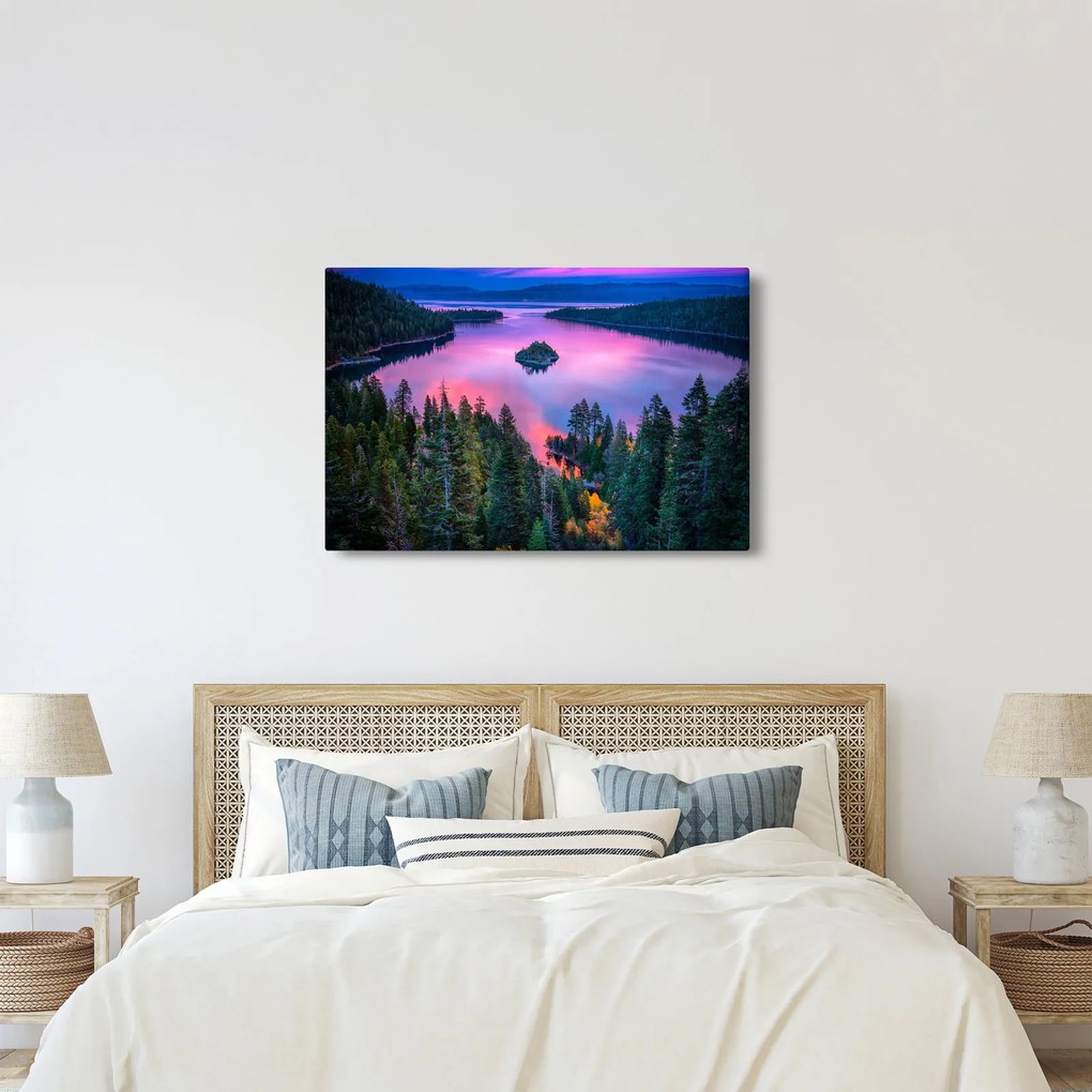 Tablou - Lacul Tahoe, Sierra Nevada, California, SUA (90x60 cm)