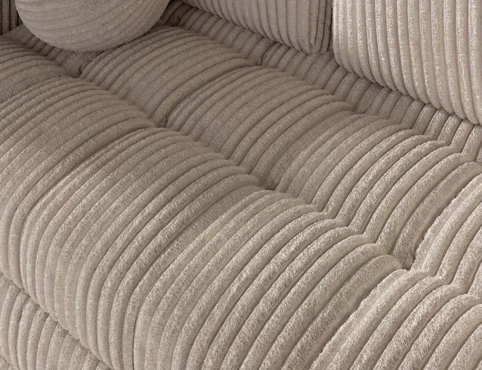 Canapea Kastol , beige velour extensibil, 137x71x74 cm – Modullo 18