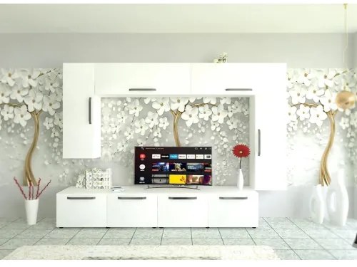 Living Armonia V1 MDF Alb Mat - cu manere