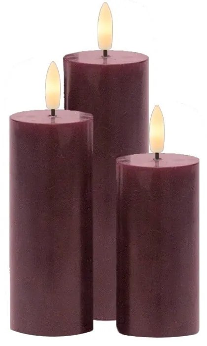 Lumânări LED 3 buc. (înălțime 15 cm) Sille – Sirius