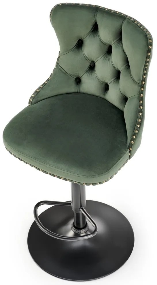 Scaun de bar H117 velvet verde